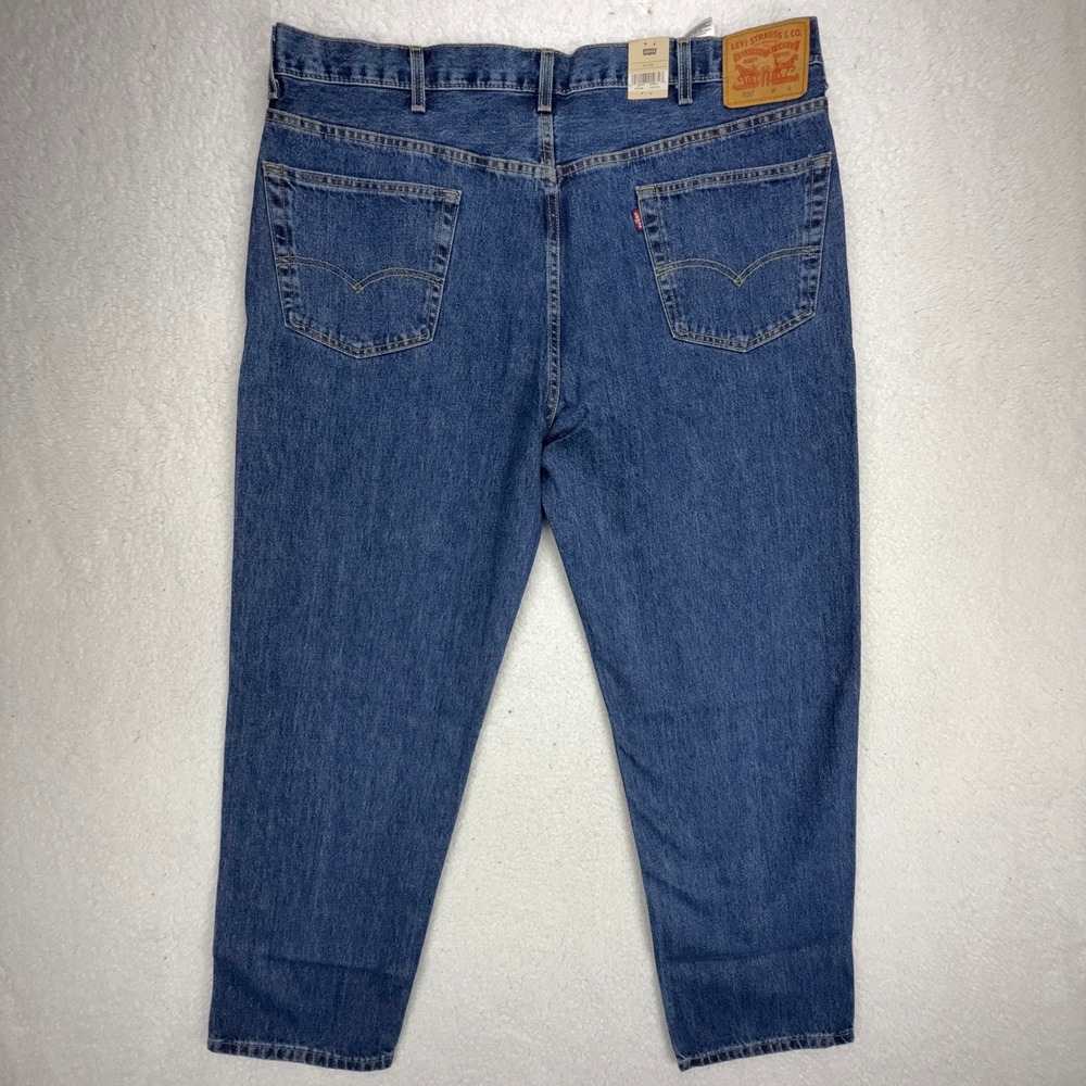 Levis 550 Relaxed Fit Mens Blue Jeans 44x34 NWT - Picture 3 of 8